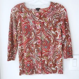 ⭐️ CLEARANCE ⬇️ ✨ Vintage Talbot Retro Printed Cardi